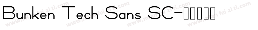 Bunken Tech Sans SC字体转换